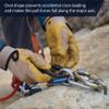 Auto Locking Carabiner 25KN (5-Pack) - Fusion Climb Ovatti - Professional Rock Climbing - Heavy Duty Steel Clip - Auto Locking Carabiner for Climbing, Rappelling, D Shaped - UIAA ANSI Compliant view 4