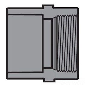 835-012 1-1/4 SXF Adapter PVC SCH-80 SPEARS MFG. CO. 9322