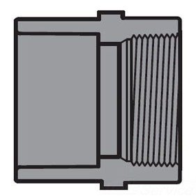 835-012 1-1/4 SXF Adapter PVC SCH-80 SPEARS MFG. CO. 9322