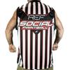 Social Paintball Sleeveless Ref Jersey, Black and White Zebra Stripes (X-Large) view 2