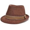 Hooyi Unisex Baby Jazz Cap Kid Rolled Brim Trilby Fedora Hats (Coffee) view 1
