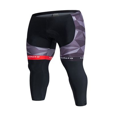 Uriah Men's Cycling Pants 3D Gel Padded Reflective Red Mark Size M(CN)