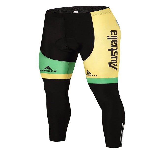 Uriah Men's Cycling Pants 3D Gel Padded Reflective Australia Flag Size S(CN)