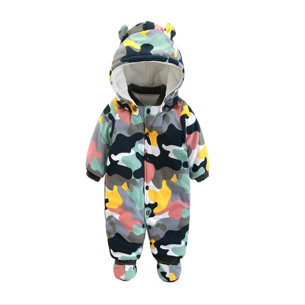 Stesti Winter Coat for Baby Boy 3-6 Months Hooded Jumpsuit Winter Coat for Baby Boy 12 Months (Ralph, 24M)