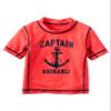Carter's Boys Captain Adorable S/S Rashguard Shirt, Orange, 12m view 1
