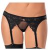Womens Lace Adjustable Garter Belt Lingerie Intimates Black OS view 1