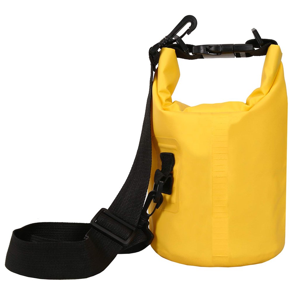 2L with Strap Yellow 500D Tarpaulin Heavey-Duty PVC Water Proof Dry Bag Sack for Kayaking/Boating/Canoeing/Fishing/Rafting/Swimming/Camping/Snowboarding