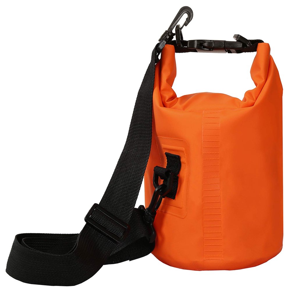 2L with Strap Orange 500D Tarpaulin Heavey-Duty PVC Water Proof Dry Bag Sack for Kayaking/Boating/Canoeing/Fishing/Rafting/Swimming/Camping/Snowboarding