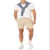 Amazon Essentials Men's Slim-Fit 7" Lightweight Comfort Stretch Oxford Shorts, Khaki Brown, 32 view 4