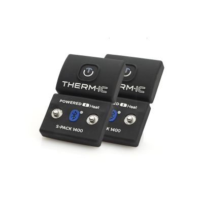 Therm-ic S-Pack 1400 B Sock Batteries - Compatible with All Heated Socks - Thin Compact Lightweight Easy to Use Batteries with Bluetooth Technology for Heat Control - Sold as a Pair