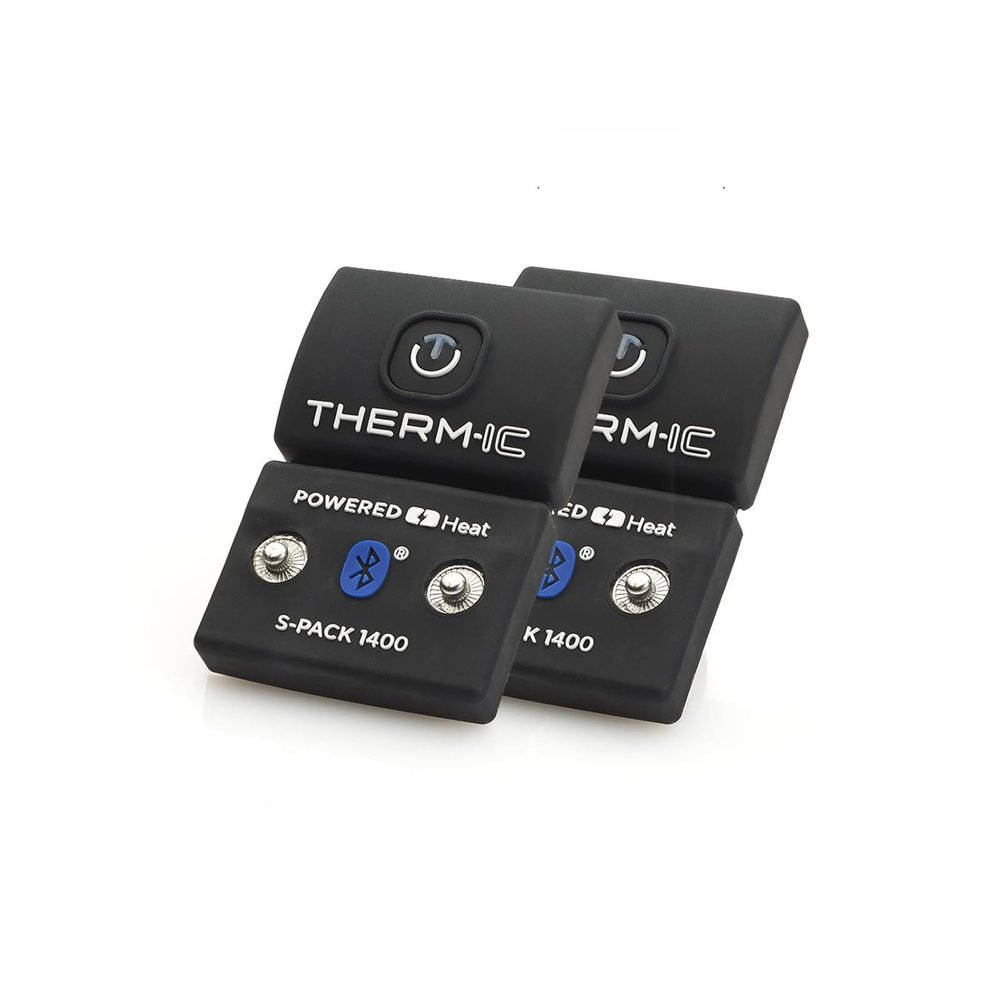 Therm-ic S-Pack 1400 B Sock Batteries - Compatible with All Heated Socks - Thin Compact Lightweight Easy to Use Batteries with Bluetooth Technology for Heat Control - Sold as a Pair