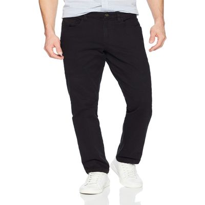 Amazon Essentials Men's 5-Pocket Comfort Stretch Chino Pants, Black, 29W x 32L