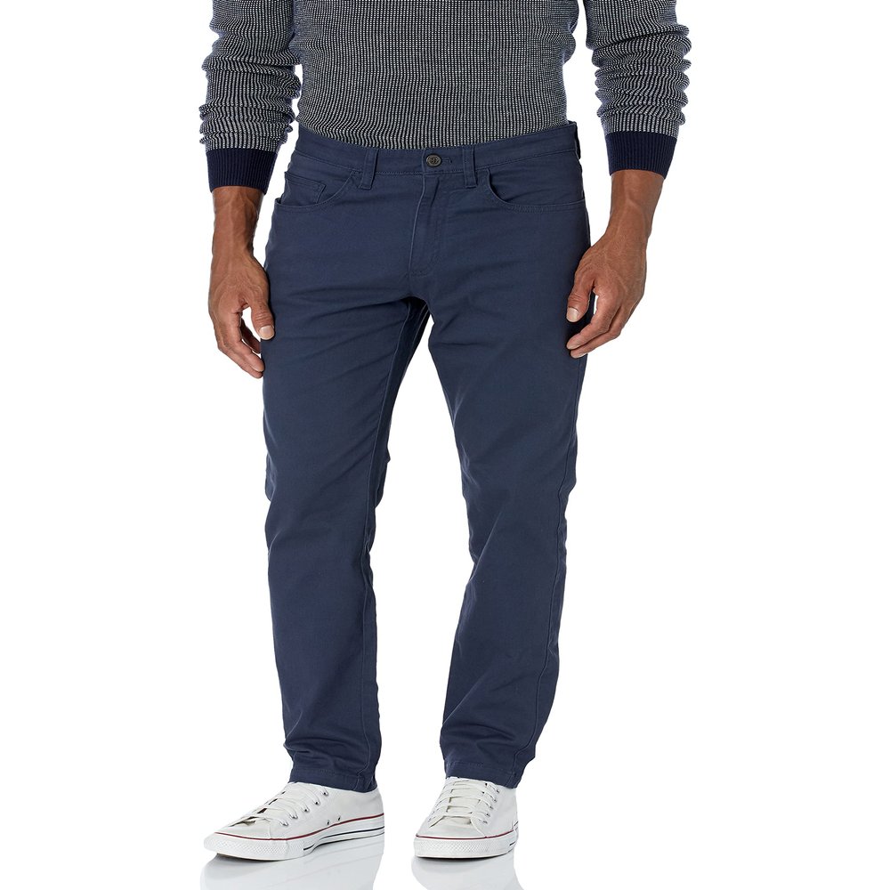 Amazon Essentials Men's 5-Pocket Comfort Stretch Chino Pants, Navy, 32W x 30L
