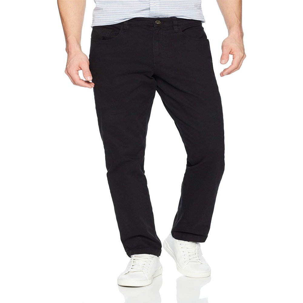 Amazon Essentials Men's 5-Pocket Comfort Stretch Chino Pants, Black, 29W x 30L