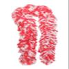 Featherless XL Super-Sized Faux Feather Boa (Made of Yarn) - U.S. Patent # D814,740. Cut to Length. Made in America (XL, Red White) view 1