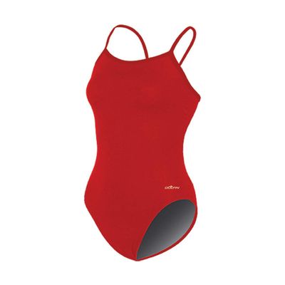 Dolfin Chloroban Varsity Solid String Back Female Red/White 22 (Red, 26)