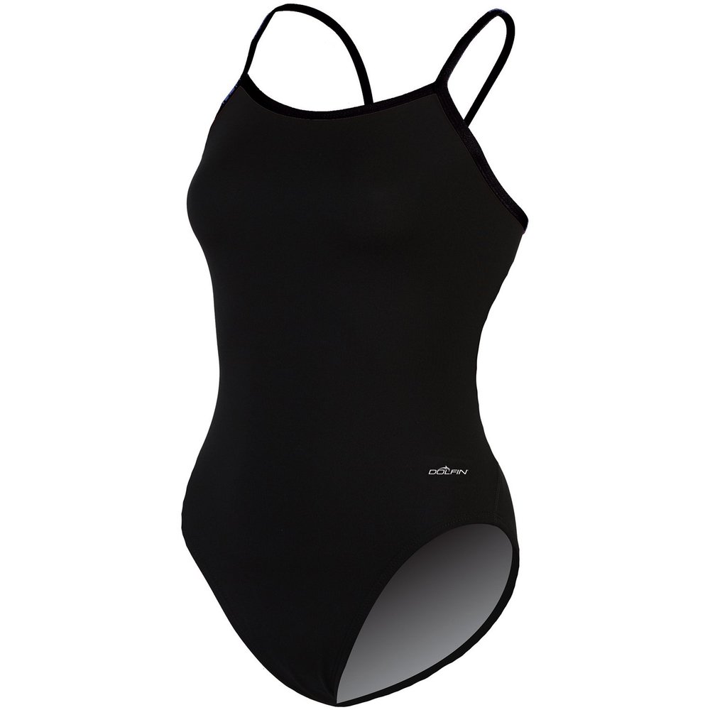 DOLFIN Women's Varsity Solid String Back,Black (790),40