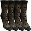 4 Pairs of Yacht&Smith Fisnet Ankle Socks, Mesh Patterned Anklet Sock (Pack A) view 1