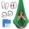 Aerial Silk Yoga Hammock & Swing for Home, Inversion Exercises, Starter Kit for All Levels - Durable with Extension Straps, Carabiners, and Pose Guide view 1