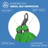 Aerial Silk Yoga Hammock & Swing for Home, Inversion Exercises, Starter Kit for All Levels - Durable with Extension Straps, Carabiners, and Pose Guide view 2