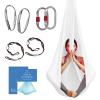 Aerial Silk Yoga Hammock & Swing for Home, Inversion Exercises, Starter Kit for All Levels - Durable with Extension Straps, Carabiners, and Pose Guide view 1