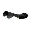 Acavallo Piuma Featherlite Eco-Wool Air Release Cut Out Half Pad - Charcoal with White Fleece view 2
