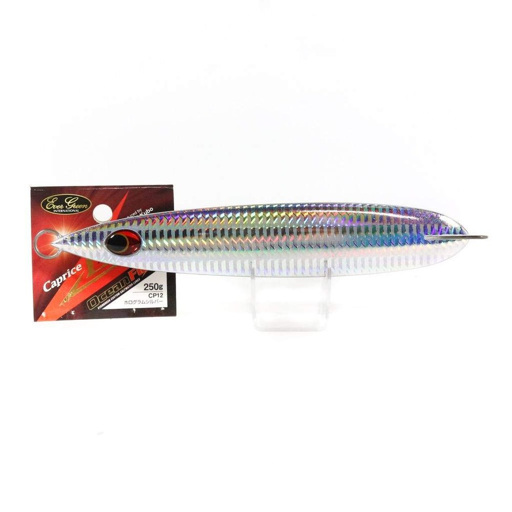 Evergreen CP12 Metal Jig, Capris Edge, 6.7 inches (17.1 cm), 8.8 oz (250 g), Hologram Silver