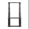 Ohio Travel Bag 4 Stage Pull Handle, 14 Inch, Steel Finish, Heavy Duty Steel, L-3828 view 3