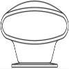 Sea Dog 727300-3 Low Profile Cowl Vent with Snap-on Deck Plate view 2