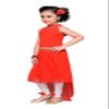 ADIVA Girls High Low Dress for Kids Red view 3