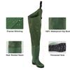 TIDEWE Hip Wader, Lightweight Hip Boot for Men and Women, 2-Ply PVC/Nylon Fishing Hip Wader Green Size 11 view 2
