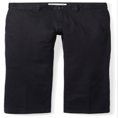 Amazon Essentials Boys' Uniform Straight-Fit Flat-Front Chino Khaki Pants, Black, 8