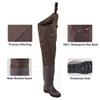 TIDEWE Hip Wader, Lightweight Hip Boot for Men and Women, 2-Ply PVC/Nylon Fishing Hip Wader Brown Size 14 view 2