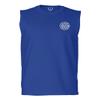 0058. American Flag Thin Red Line Firefighter Support Seal Men's Muscle Tank Sleeveles t Shirt (Royal Small) view 2