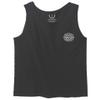 0058. American Flag Thin Red Line Firefighter Support Seal Men's Tank Top (Charcoal, 2X-Large) view 2