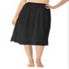 Comfort Choice Plus Size Snip-To-Fit Half Slip - 38/40, Black view 1
