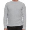 JMR Mens Thermal Shirt Long Sleeve - Heavyweight 100% Cotton Waffle Weave Top, Warm Breathable Base Layer or Standalone Cold Weather Essential (Heather Grey) view 1