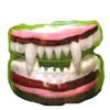 Creepy HORROR TEETH FANGS DENTURES Zombie Monster Pirate Costume Accessory-LARP(PK-WT) view 1