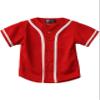 Hat and Beyond Kids Baseball Button Down Jersey (6T, 05up01_red/White) view 1