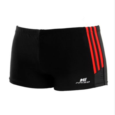 Jueshanzj Mens Swimming Trunks Quick Dry Stripe Swim Shorts Red Large