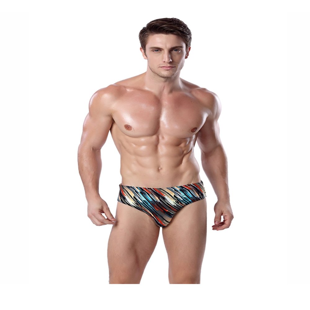 Jueshanzj Mens Swimming Trunks Quick Dry Slim Swim Briefs Multicolor1 X-Large