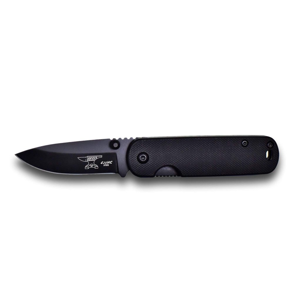 ANVIL BLADESMITHS  - PIVOT G-10 - Folding Pocket Knife, Blackout