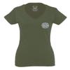 0058. American Flag Thin Red Line Firefighter Support Seal Women's Tank Top Racerback (Black, Small) view 2