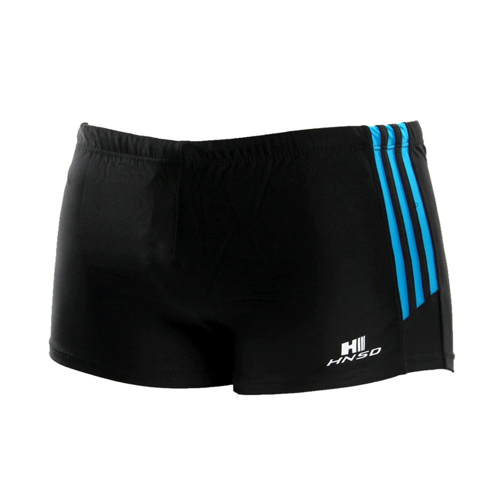 Jueshanzj Mens Swimming Trunks Quick Dry Stripe Swim Shorts Sky Blue X-Large