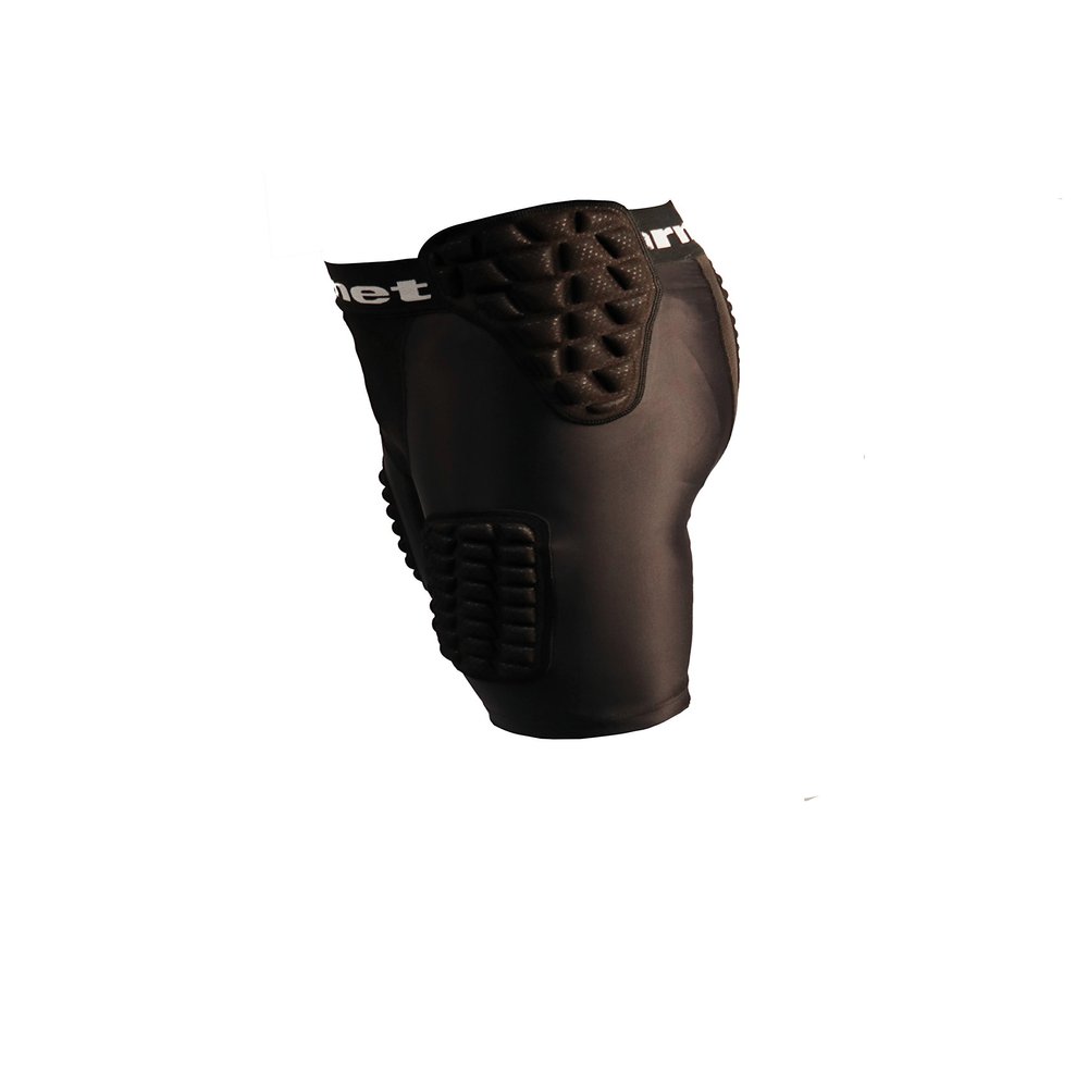 BARNETT FS-10 Compression Shorts, 5-Pad Integrated Protection for Football Baseball Basketball Youth & Adult Sizes Black