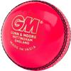 Gunn & Moore GM Leather Cricket Match Ball, Chrome Grade 1 Club, Pink, Suitable for Women, and Girls Aged 13 and Over view 1