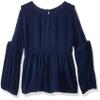O'Neill Big Girl's Marvel Woven Top Shirt, Medieval Blue, M view 1