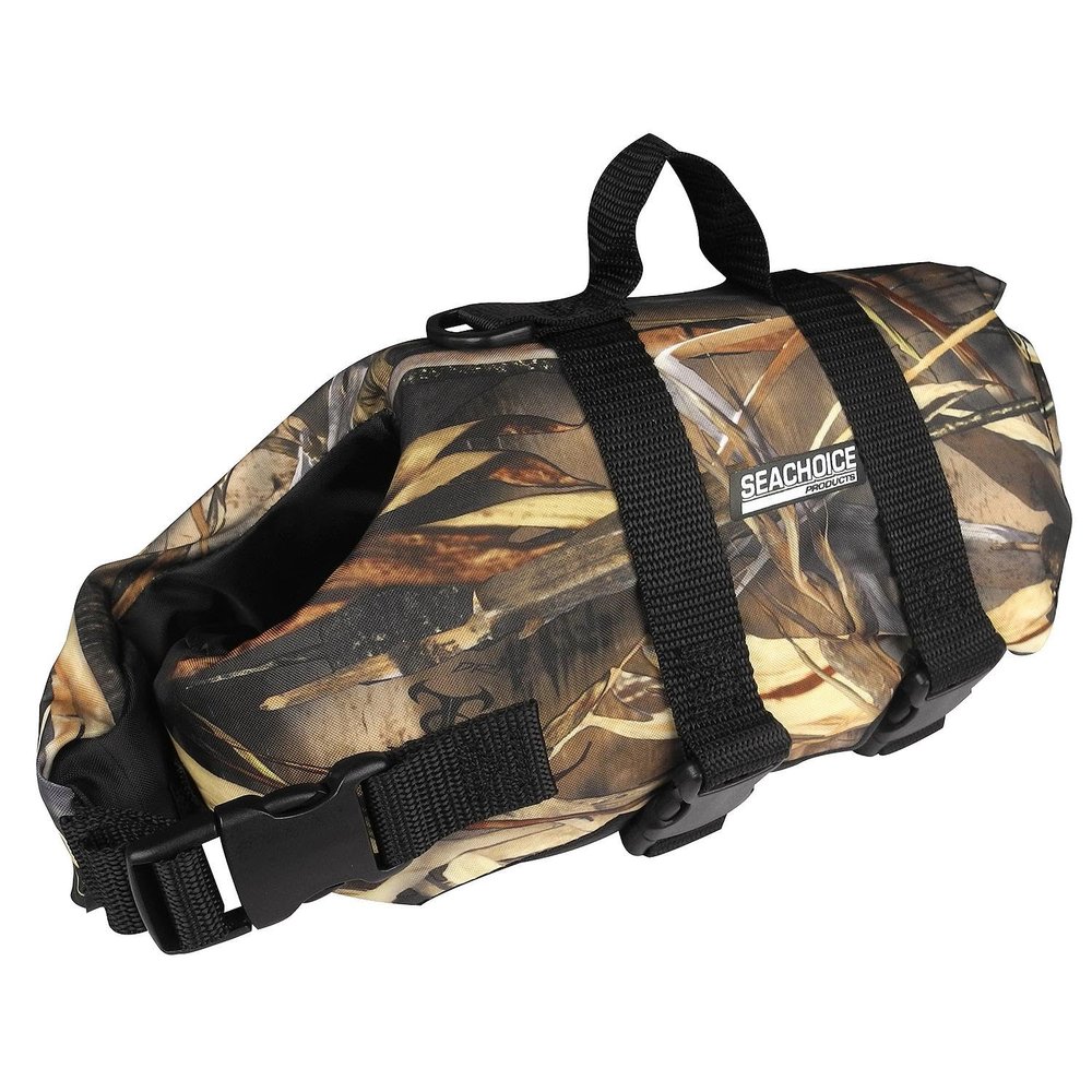 Seachoice 86490 Dog Life Vest - Camo, Lg