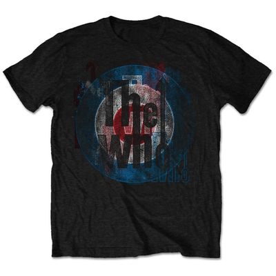 Who Men's Target Texture Slim Fit T-Shirt Small Black