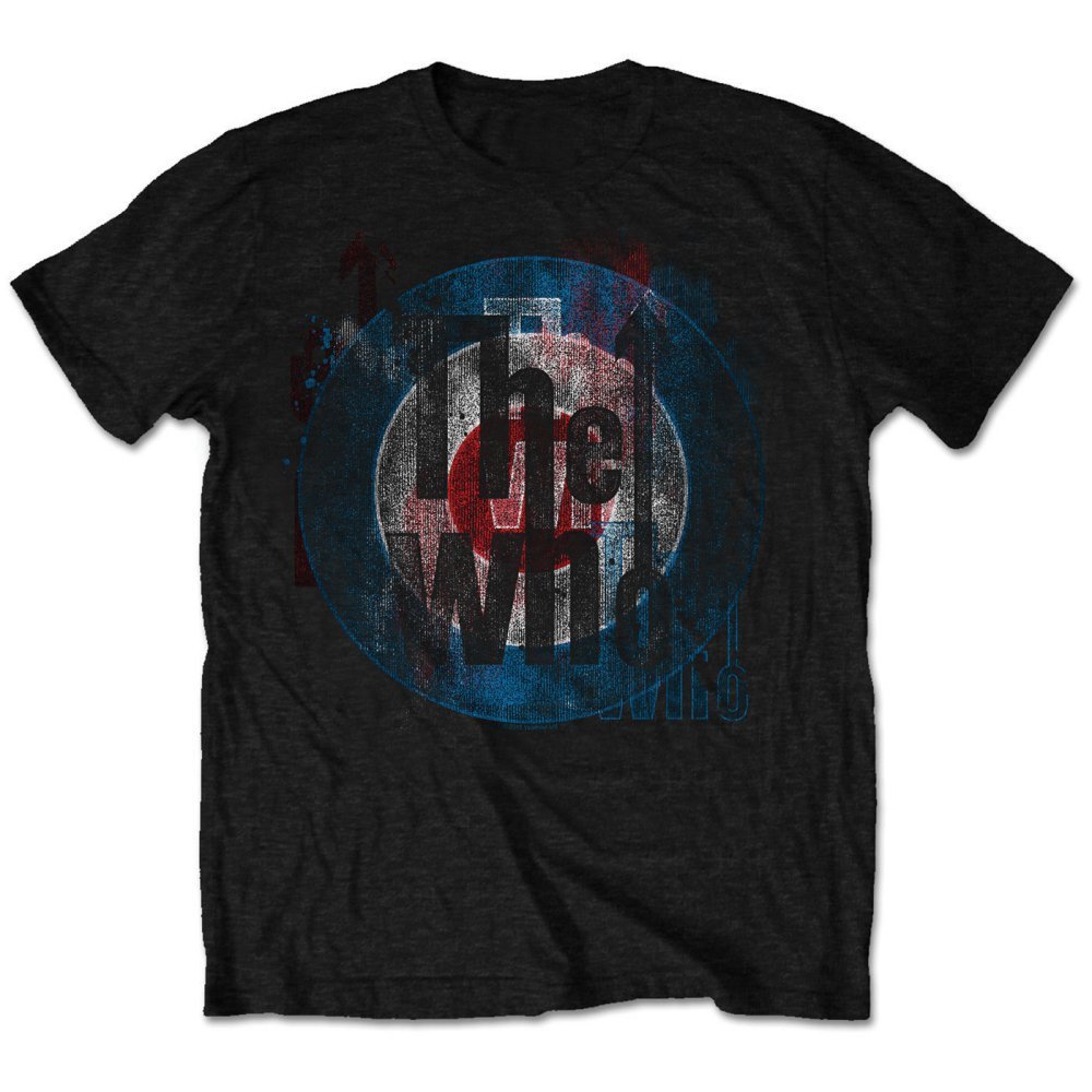 Who Men's Target Texture Slim Fit T-Shirt Small Black